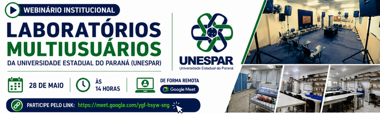 Webinário - Central de Laboratórios Multiusuários da Unespar