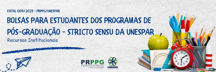 Edital 009/2025 - PRPPG/Unespar