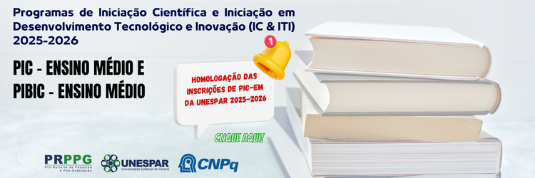 Edital 028/2025 - PRPPG/Unespar