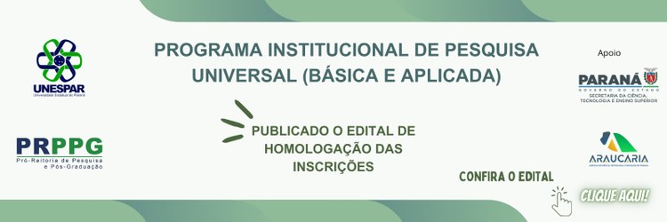 Programa Institucional de Pesquisa Universal (Básica e Aplicada)